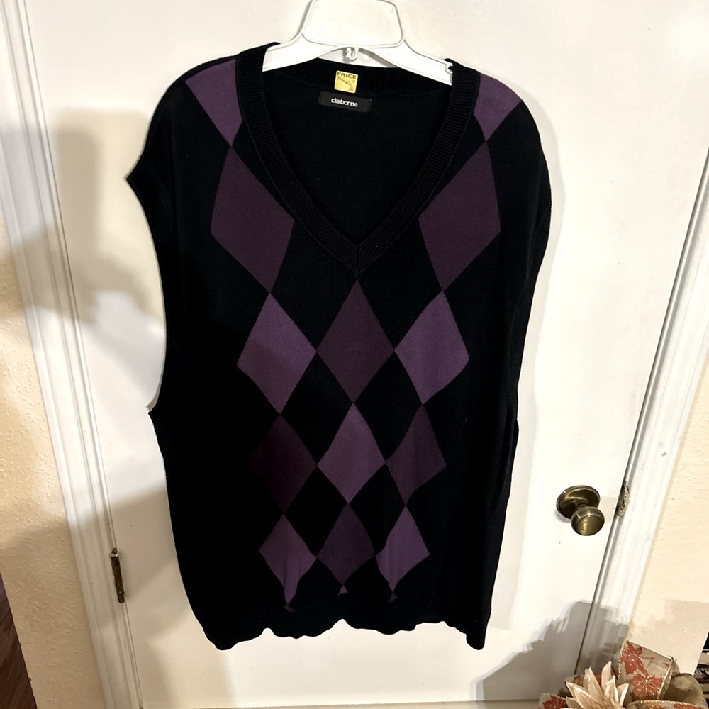 Bundle of 2 Mens Clairborne Sweater Vests Size 3XL